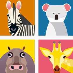 Dieren Magneten Zebra