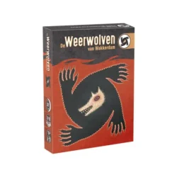 De doos van het spel Weerwolven van Wakkerdam – basisspel met 24 karakterkaarten voor 8-18 spelers.