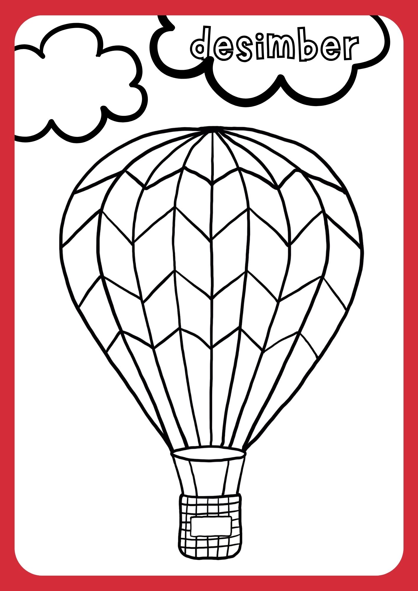 Jierdeiskalinder Loftballon - Afbeelding 2