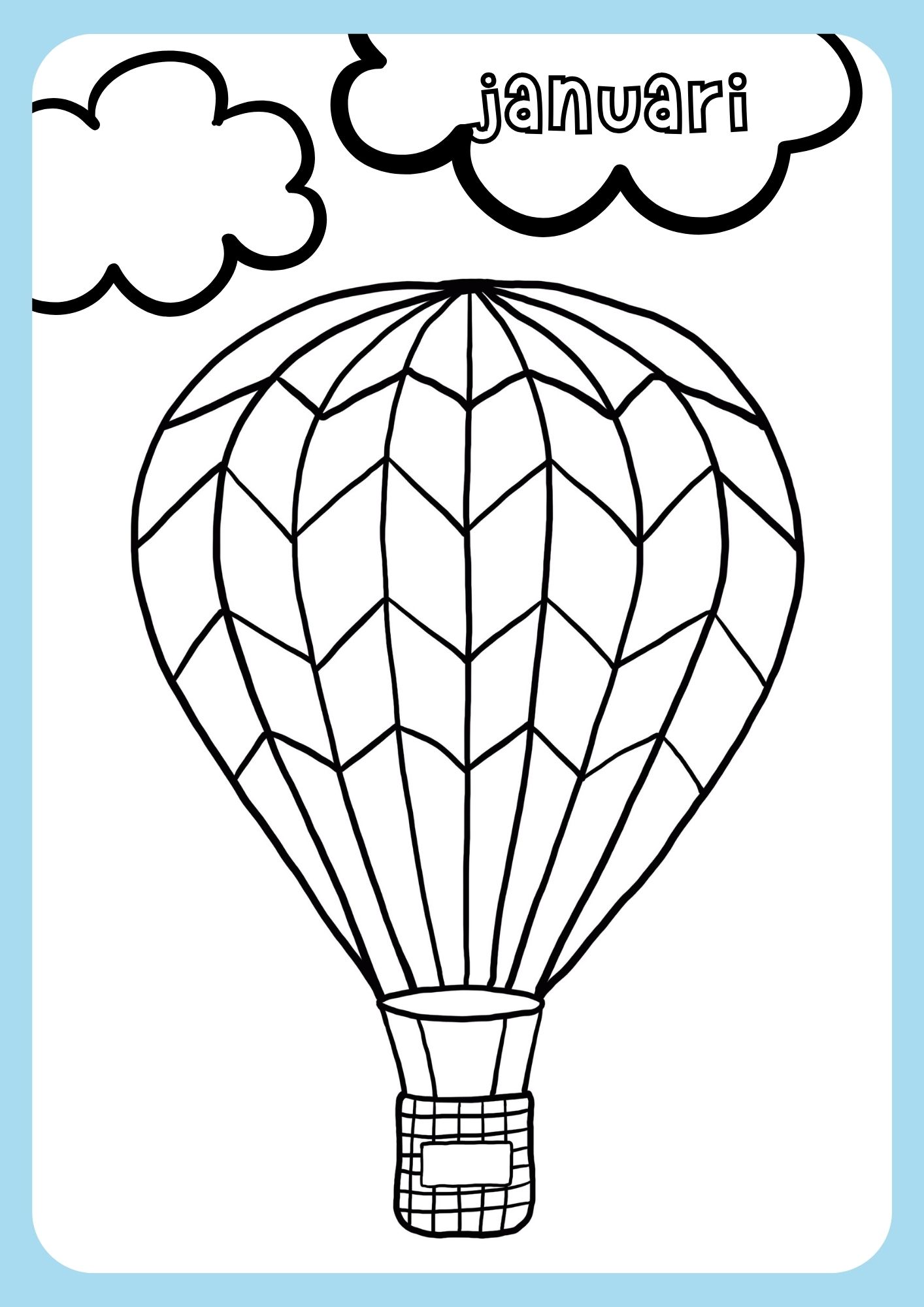 Verjaardagskalender Luchtballon - Afbeelding 2