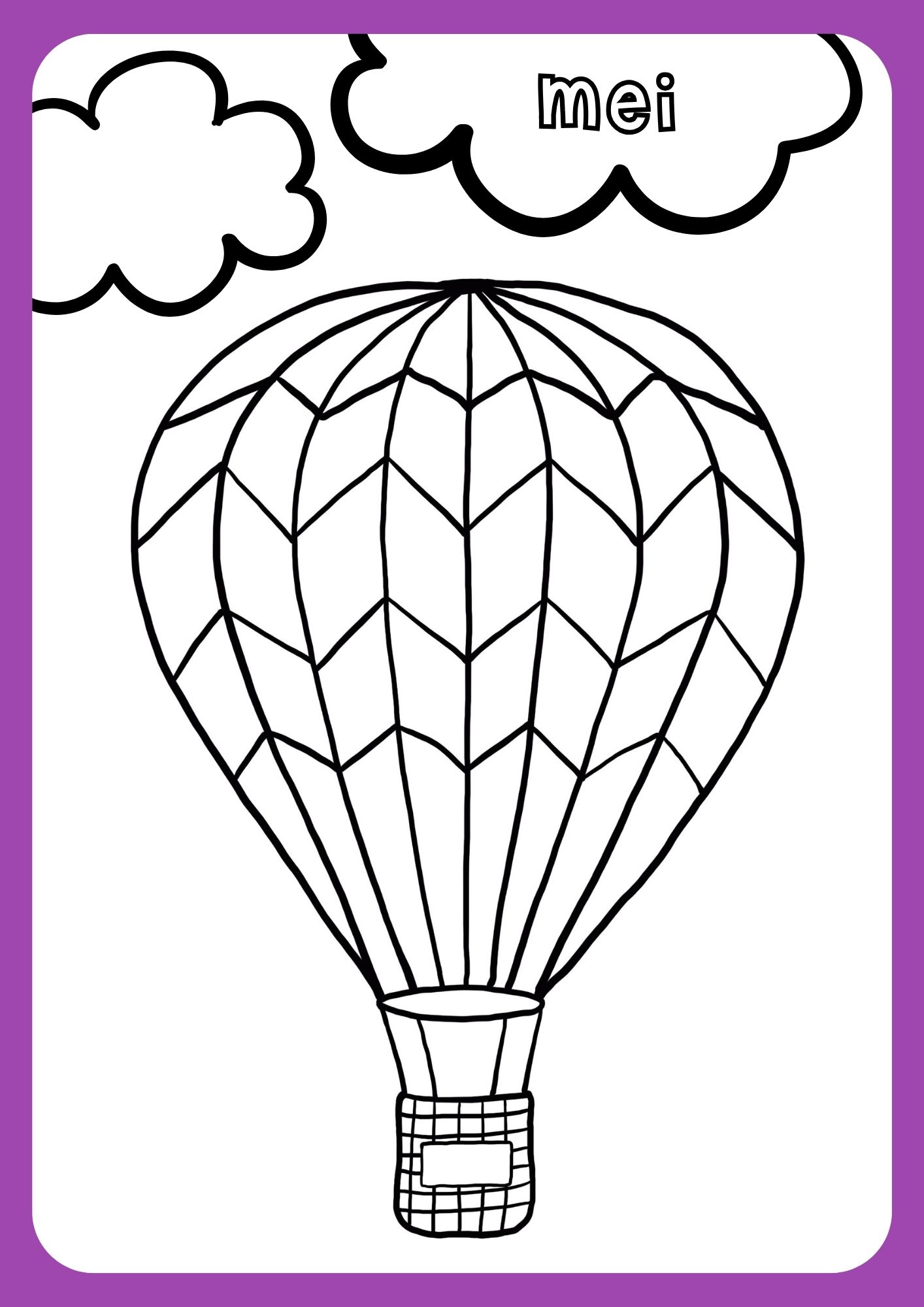Verjaardagskalender Luchtballon - Afbeelding 3