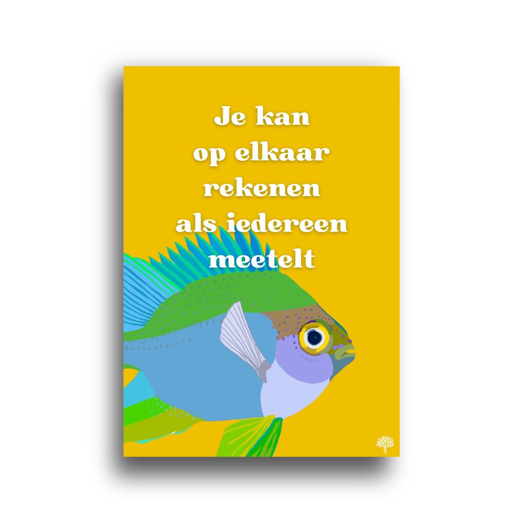Poster - Je kan op iedereen rekenen