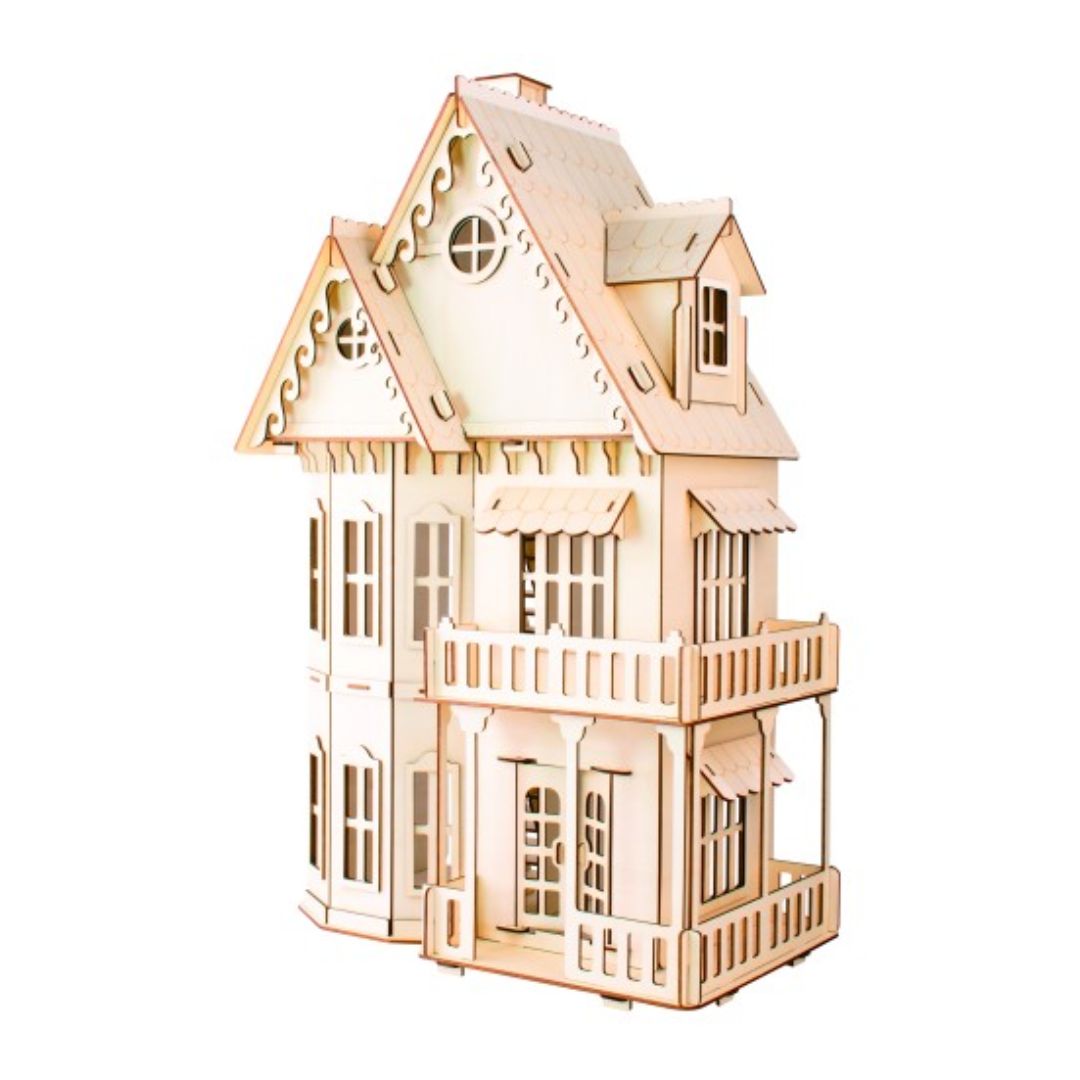 Bouwpakket Poppenhuis gotische stijl (hout)