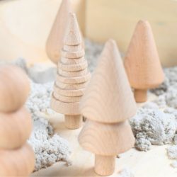 Houten bomenset