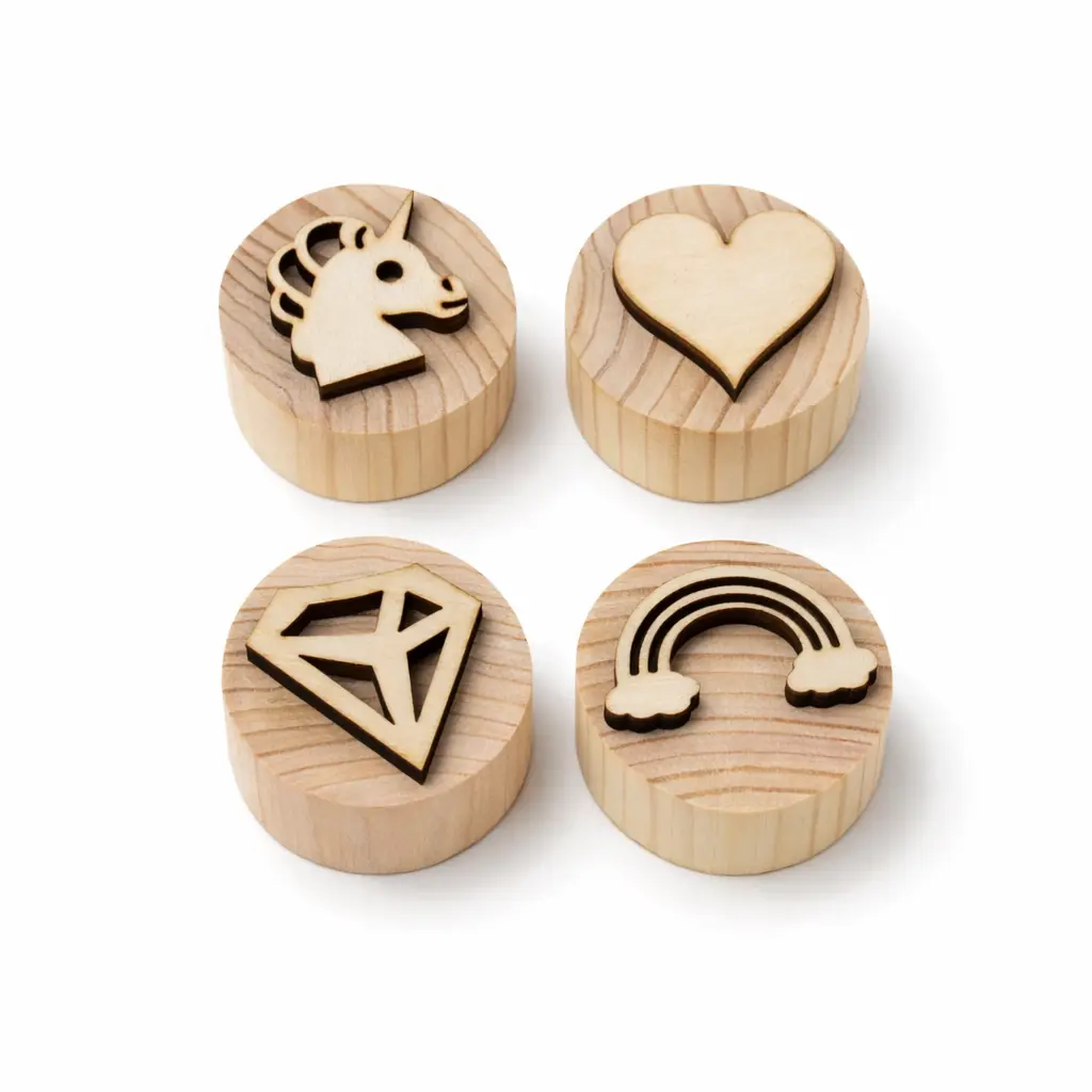 Houten Unicorn Stempels