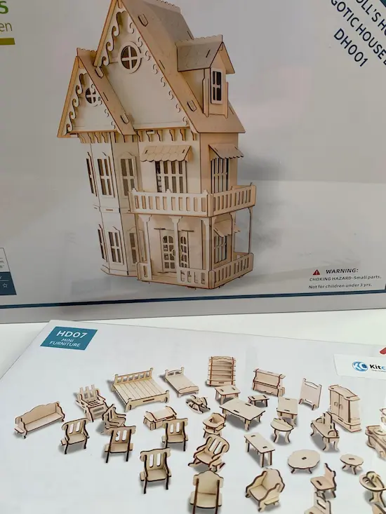 Bouwpakket Poppenhuismeubels (hout) - Afbeelding 6
