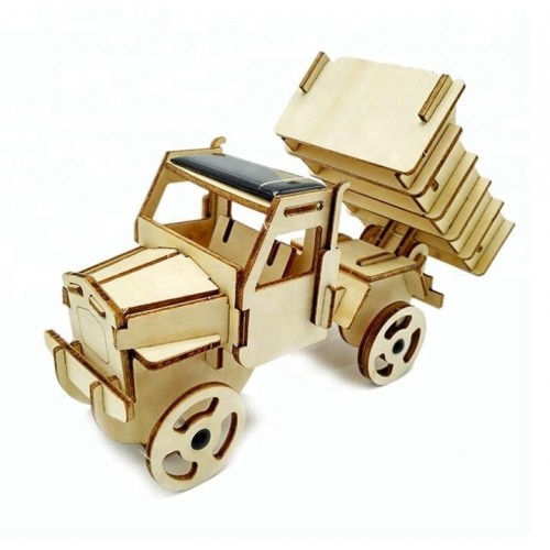 Bouwpakket Truck zonne-energie (hout) - Afbeelding 2