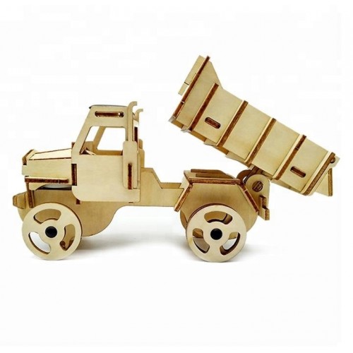 Bouwpakket Truck zonne-energie (hout) - Afbeelding 3