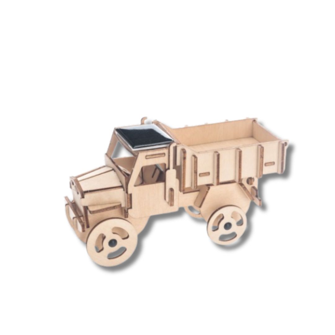 Bouwpakket Truck zonne-energie (hout)