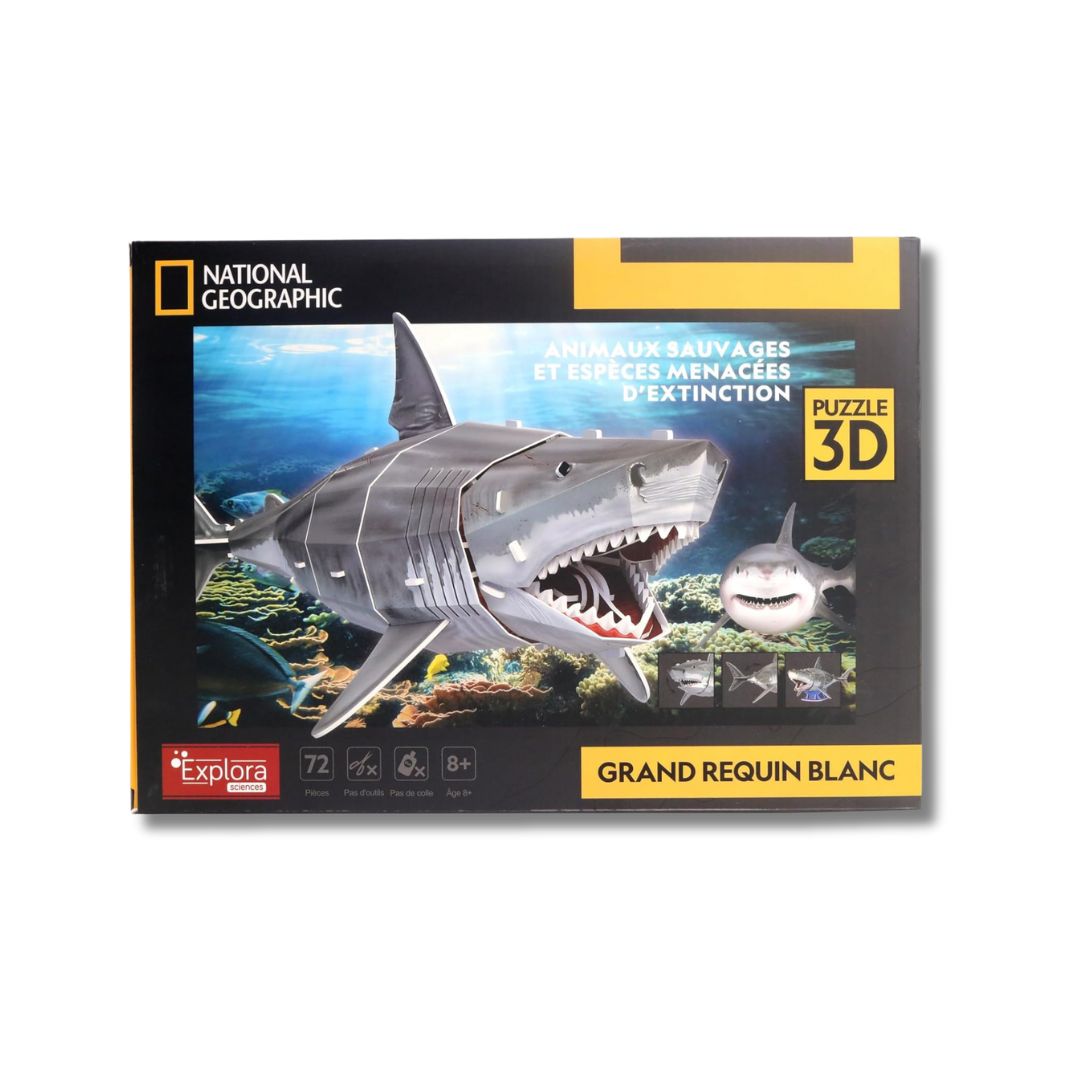 3D-puzzel witte haai