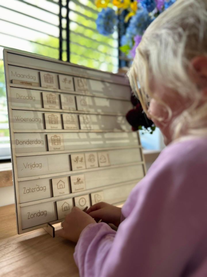 Houten weekplanner - Afbeelding 4