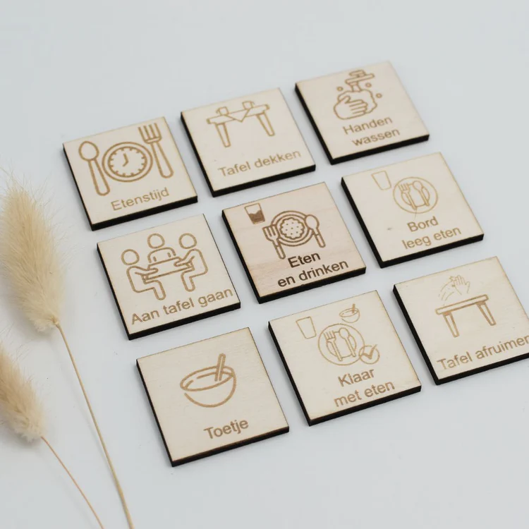 Aan tafel pictogrammen - Afbeelding 2