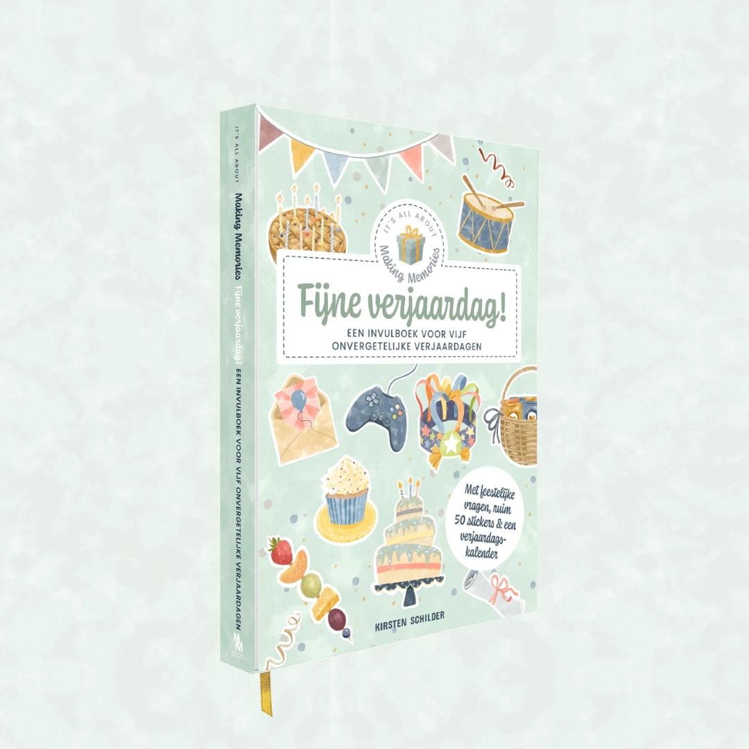 Fijne verjaardag invulboek
