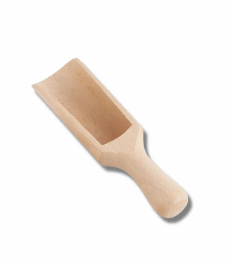 Groot houten schepje