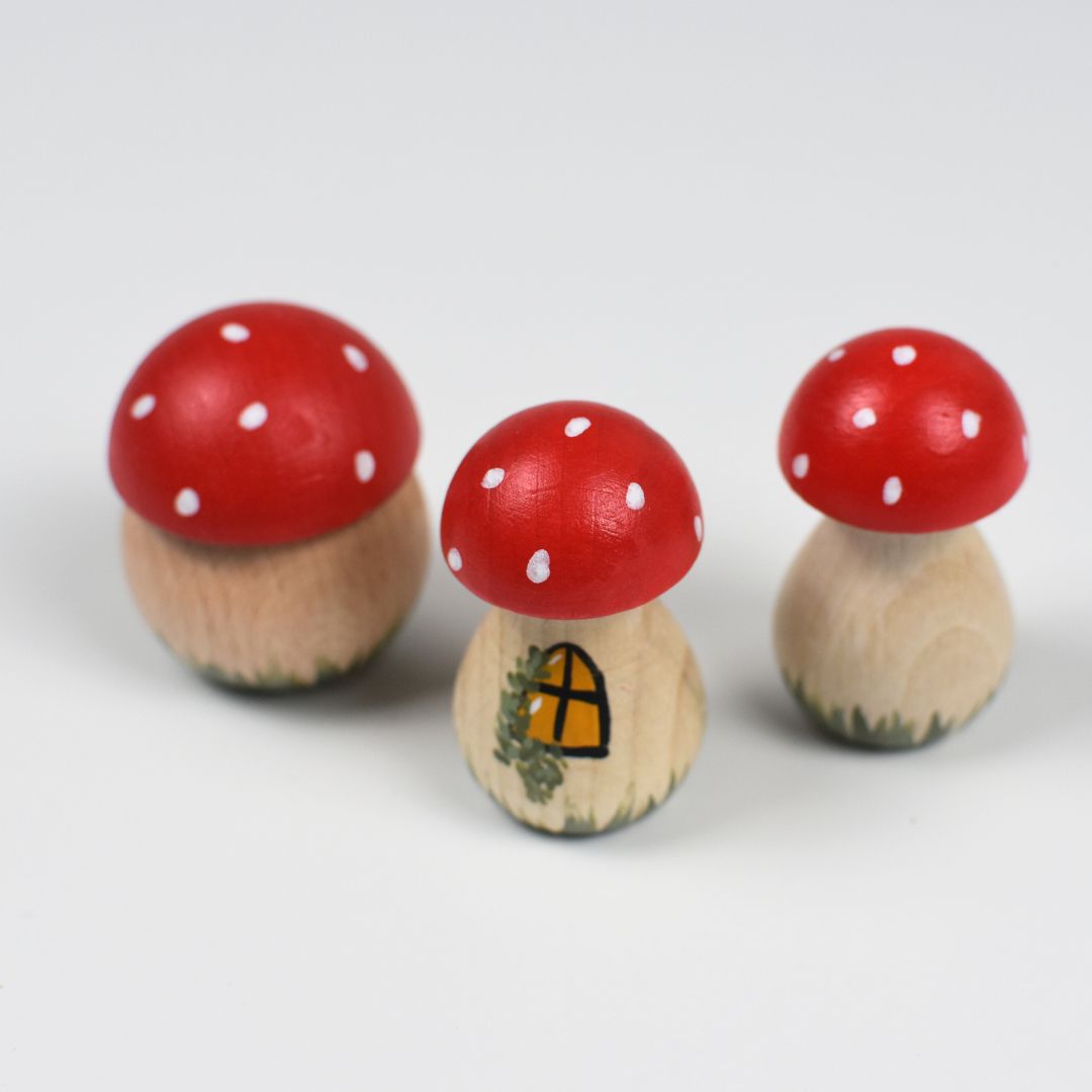 Houten Paddenstoel (slank) - Afbeelding 3