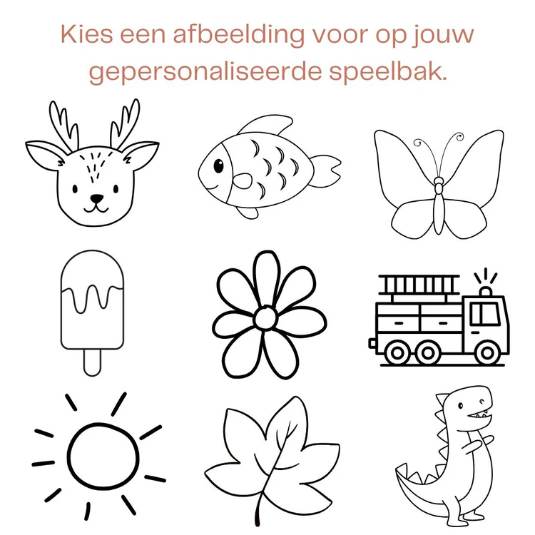 Houten speelbak met deksel (Algemeen) - Afbeelding 4