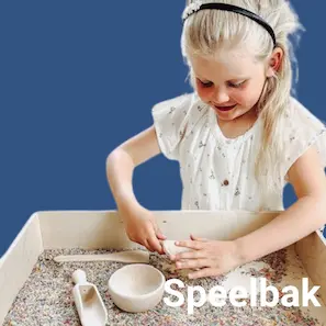 Houten speelbakken voor sensorisch spel
