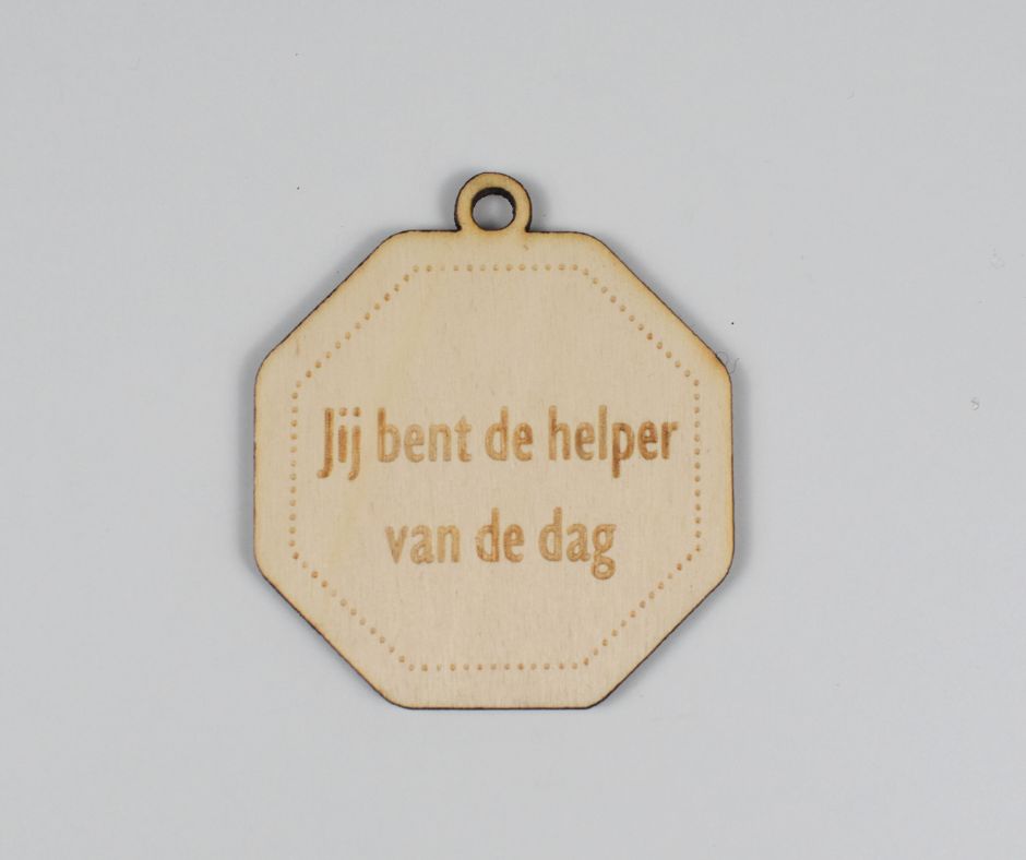 Medaille: Jij bent de helper van de dag