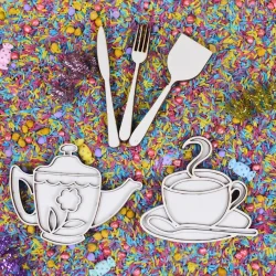 Houten Speelfiguren High Tea