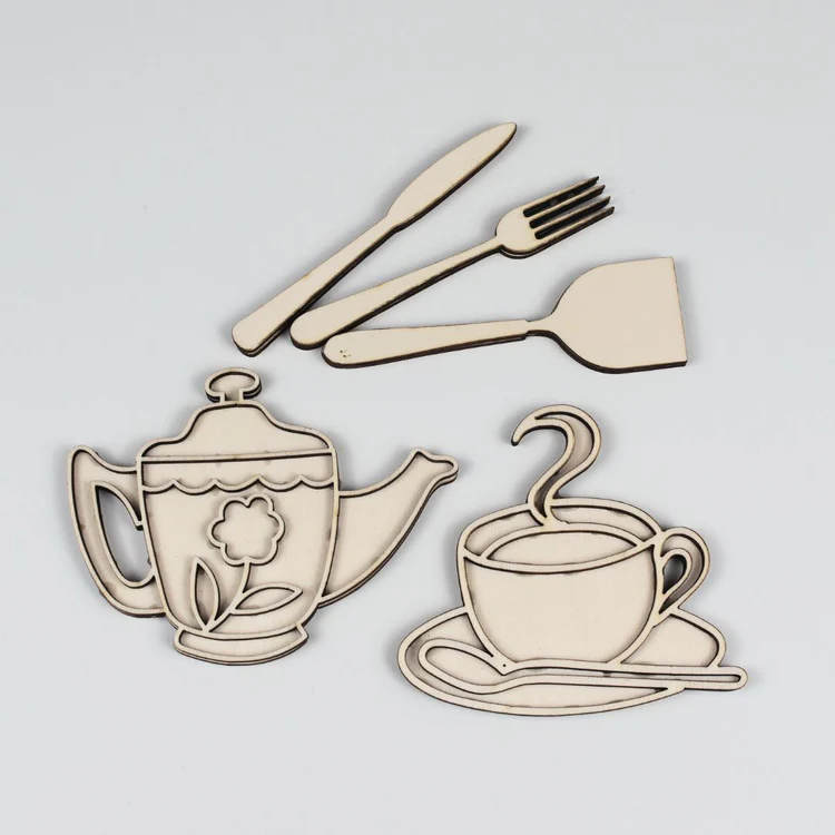 Houten Speelfiguren High Tea - Afbeelding 2