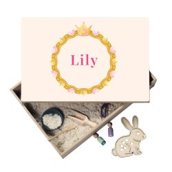 Speelbak met deksel – Prinses (Lily) - (personaliseren met eigen naam)