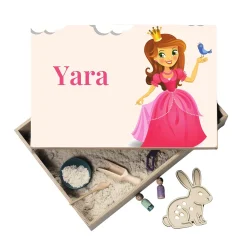 Speelbak met daarop een prinses