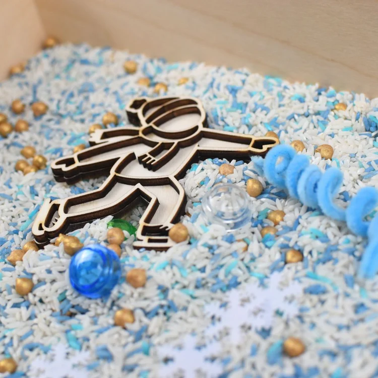 Houten Speelfiguren Olympische Winterspelen - Afbeelding 3