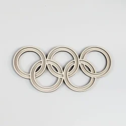 Houten Vulvorm Olympische Ringen – Olympische Winterspelen