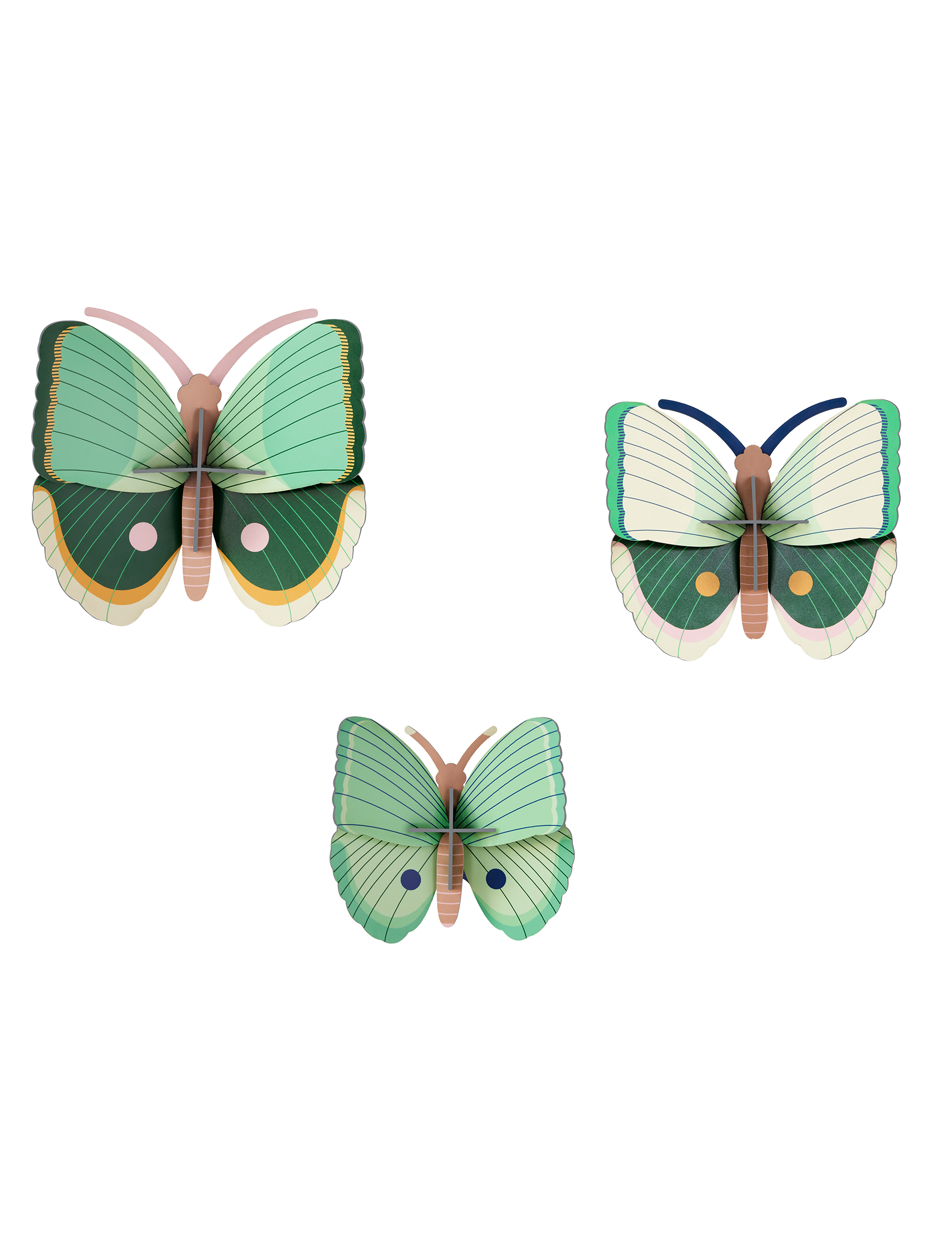 Studio Roof Fern striped Butterflies - Afbeelding 2