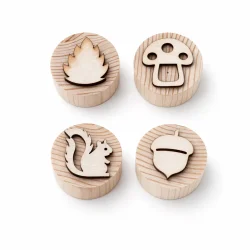 Houten herfst stempels