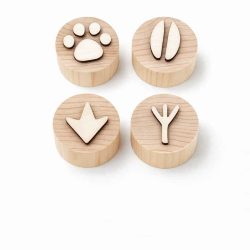 Houten dierenspoor stempels