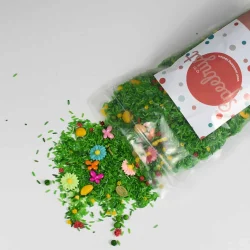 Speelrijst Lente – 1 kilo groene sensorische mix