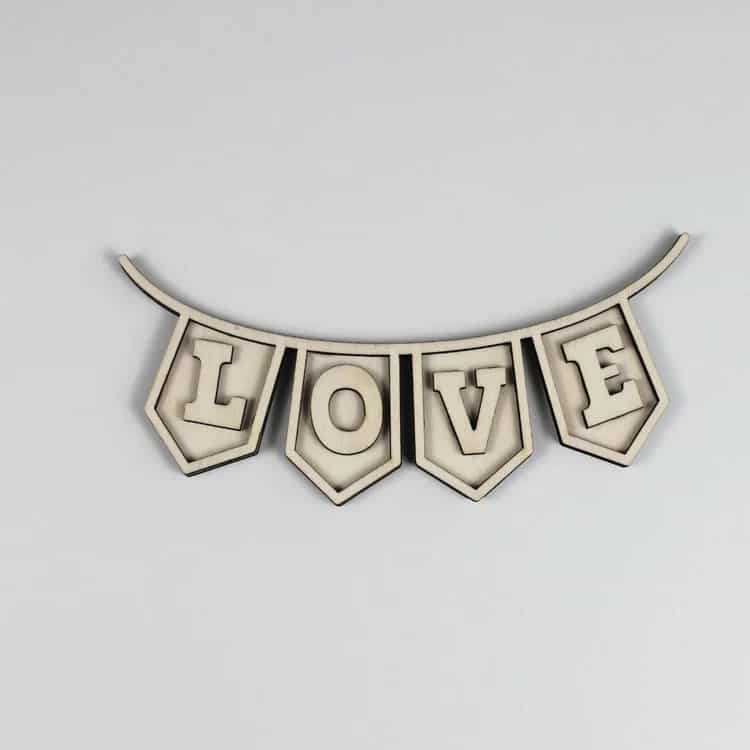 Vulvorm Slinger LOVE – Happy Hearts - Afbeelding 2