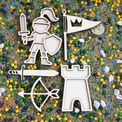 Houten Speelfiguren Ridders – Set van 5