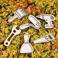 Houten Speelfiguren Gereedschap – Set van 6