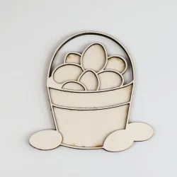 Houten Vulvorm Paasmandje