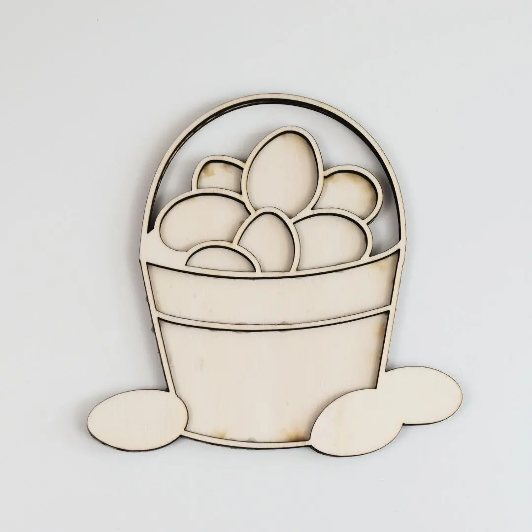 Houten Vulvorm Paasmandje