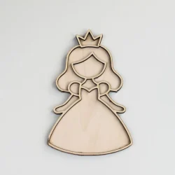 Houten Vulvorm Prinses – Voor Sensorisch Spel