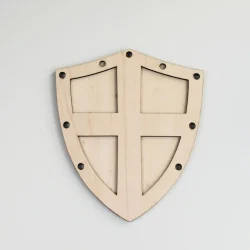 Houten Vulvorm Wapenschild – Voor Sensorisch Spel