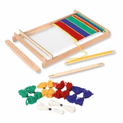 Weefraam set voor kinderen – creatief weven met wol