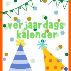 Verjaardagskalender Feesthoed