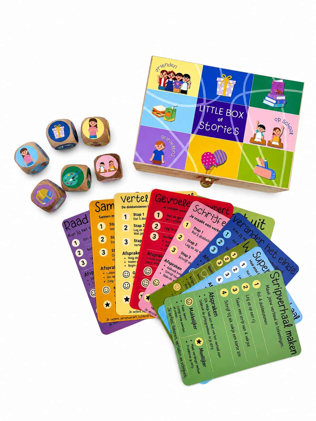 Little Box of Stories – vertelspel voor taal, creativiteit en betekenisvolle gesprekken - Afbeelding 2